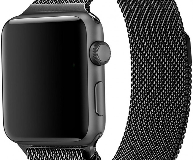 Ремінець Apple Watch 42 / 44mm Milanese Loop Black